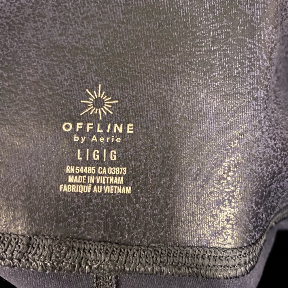 Aerie Shine Crackle Leggings NWOT